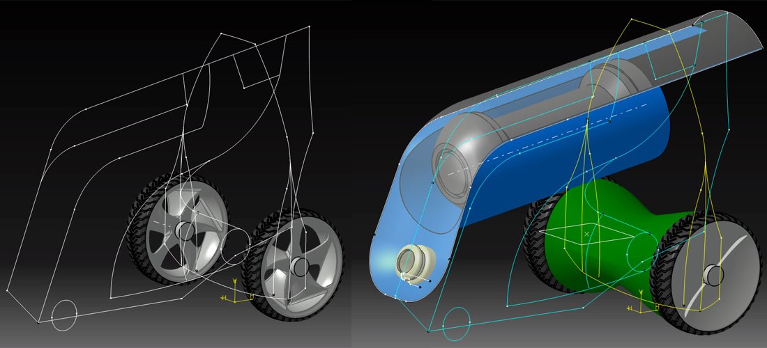 Entstehung des Produktdesigns am CAD